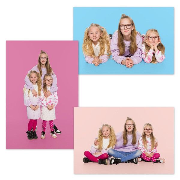Schoolfoto's broer zus kleur
